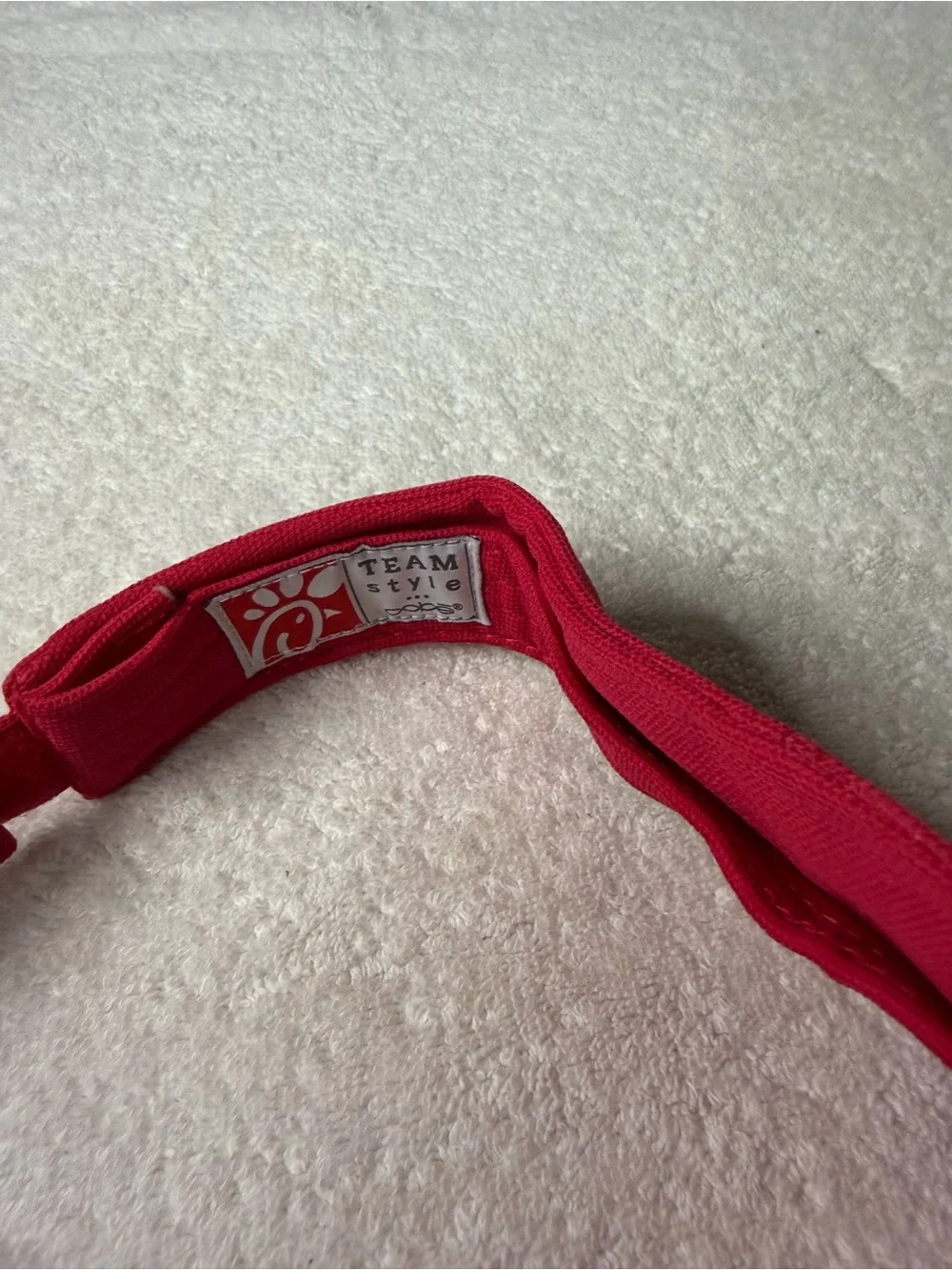 Chick-fil-A Red Logo Visor with adjustable back